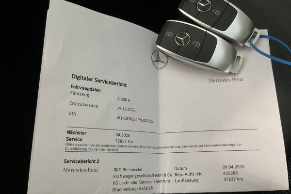 Mercedes-Benz A-klasa A 250 e automatik, Business